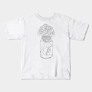 Heart flowers Kids T-Shirt